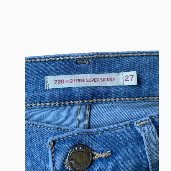 Levi’s 720 High-Rise Super Skinny Jeans – Sculpt Fit - Picture 6 of 9